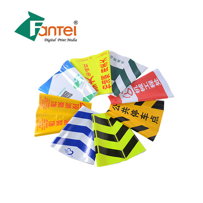 Tráfico Flex Banner reflexivo A4, material reflexivo de la seguridad del PVC